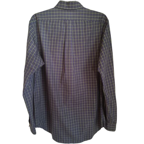 Ralph Lauren Classic Fit Button Down Shirt Men's Size 15.5 Blue Plaid Lng Sleeve - Picture 3 of 14
